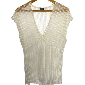 Cosabella sheer lace blouse